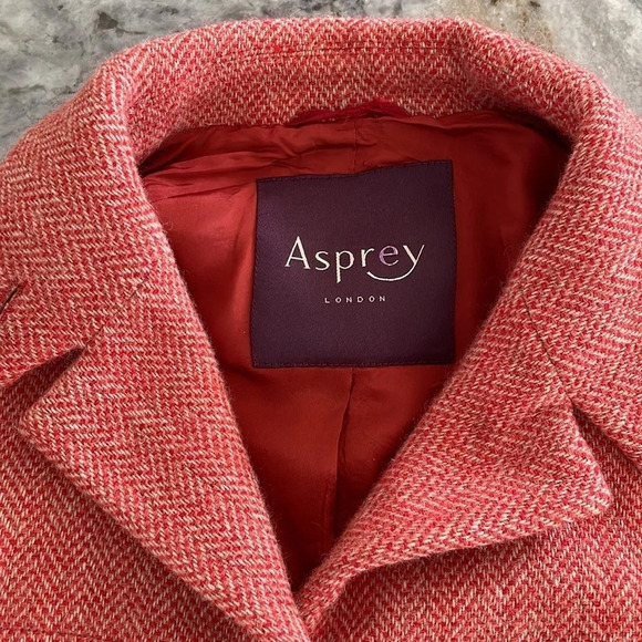 Asprey London Wool Cashmere Blend Jacket Made in Italy Size 4 - Picture 2 of 13